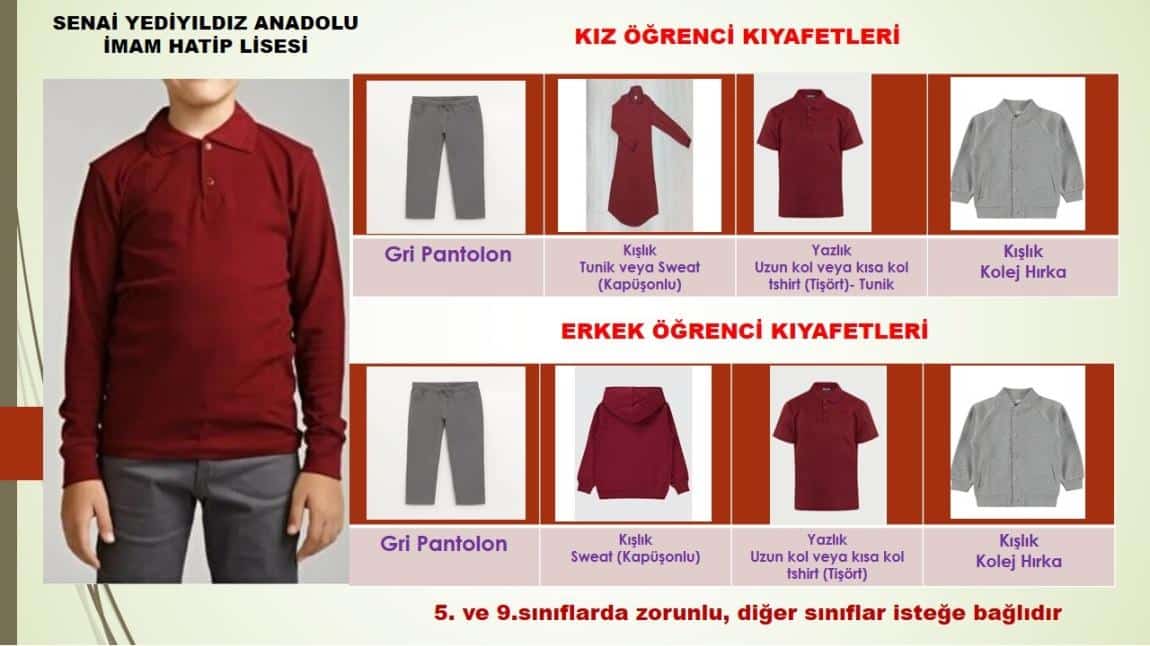 OKUL KIYAFETLERİMİZ